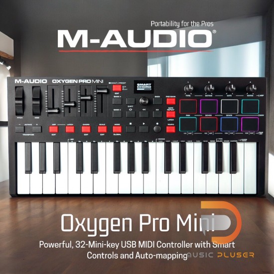 M-Audio Oxygen Pro Mini 32-Mini-key USB MIDI Controller with Smart